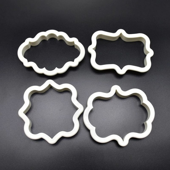 Vintage Plaque Frame Cookie Cutter Set